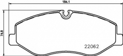 HELLA PAGID 8db355021961 -  Комплект тормозных колодок, дисковый тормоз